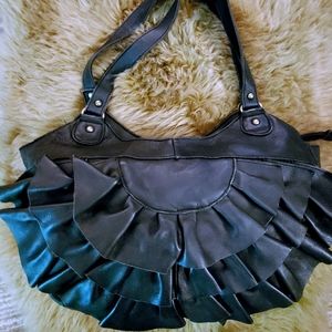 Anthropologie Lucky Penny Leather Handbag